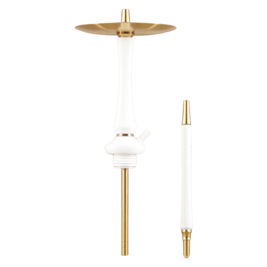 Union Hookah - Sleek PVD White Gold