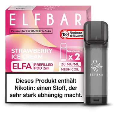 Elfbar ELFA Liquid Pod 2er Pack - Strawberry Ice Cream