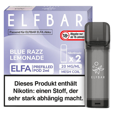 Elfbar ELFA Liquid Pod 2er Pack - Blue Razz Lemonade