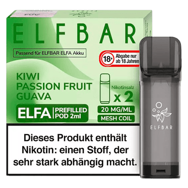 Elfbar ELFA Liquid Pod 2er Pack - Kiwi Passion Fruit Guava