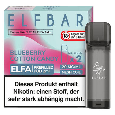 Elfbar ELFA Liquid Pod 2er Pack - Blueberry Cotton Candy