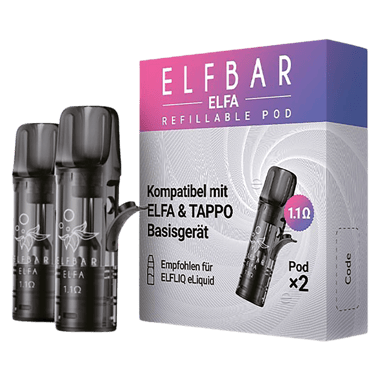 Elfbar ELFA Pods 2er Set - Refillable Pod 1.1 OHM